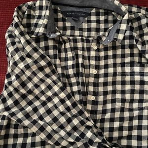 tommy hilfiger gingham henley shirt